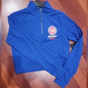 Detroit Pistons Blue Crop Top